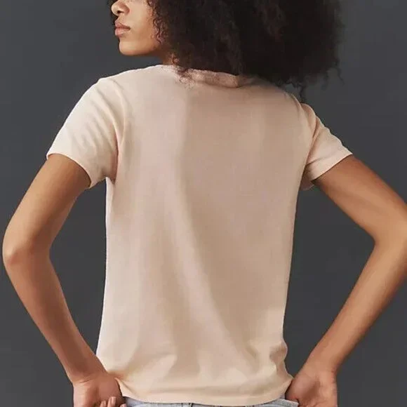 MOTHER Anthropologie The Itty Bitty Tee Flower Super Bloom Size S NWT - Picture 4 of 4